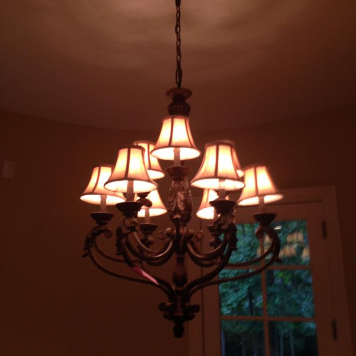 Wonderful light fixtures available for removal the Monday after the sale.