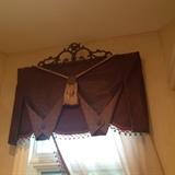 All custom window treatments are available for sale.