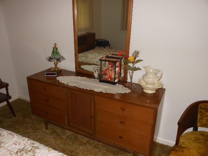 Mid-Century Modern Dresser with Mirror.