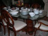 Beveled Glass Roman Shaped Table Top