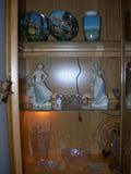 Goebel Collectible Plates and "Monet" Vase, Rex Figurines and American Brilliant Crystal