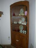 Large Oak Corner Cabinet