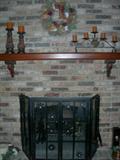 Wrought Iron Fireplace Screen with Accessories