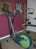 Aboriginal Artwork, Salvatore Dali Offset Lithograph and Home Gym Equipment