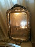 Ornate English Silverplate Tray