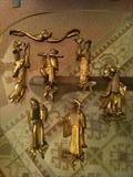 Polychrome on Wood (Six Figures & Architectural Element)