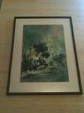 Central Park Watercolor in Black Frame