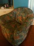 Swivel & Rocker Upholstered Club Chair