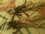 Indonesian Marionettes, Carved Wood Polychrome