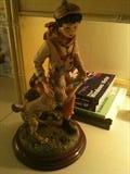Boy with Dog, Porcelain by M.A.I.P. of Spain