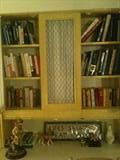Assorted Paperback and Hardcover Novels & Environmental Books with Porcelain Dog Collection
