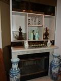 Pair Decorative Asian Vases, Vintage Jim Beam Decantors, Candlesticks