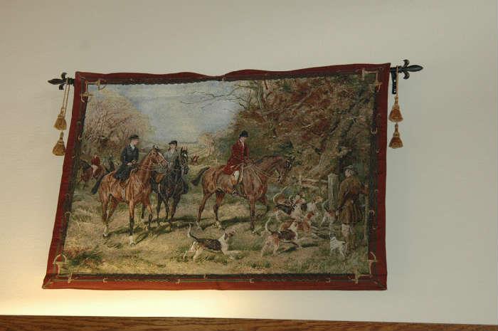 Hunt scene tapestry