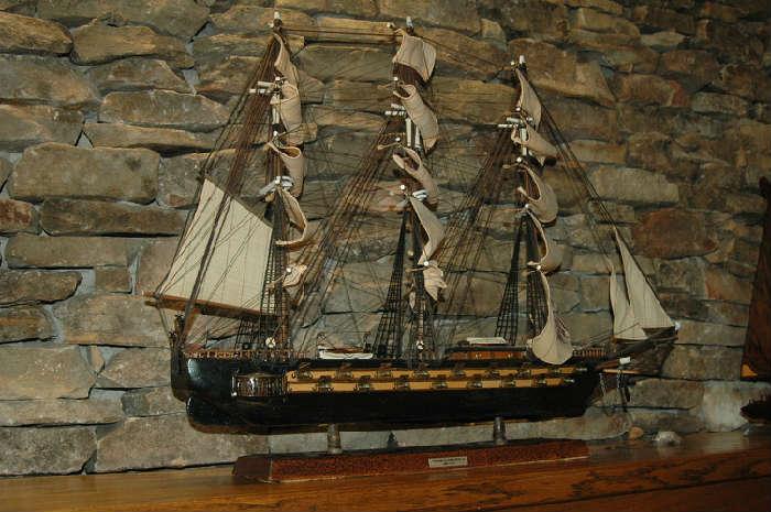 Model ship one of two