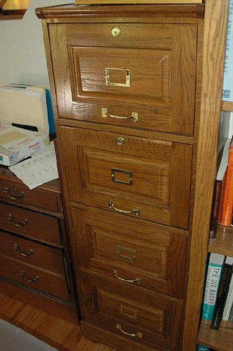 wood file 4 drawer cabinet