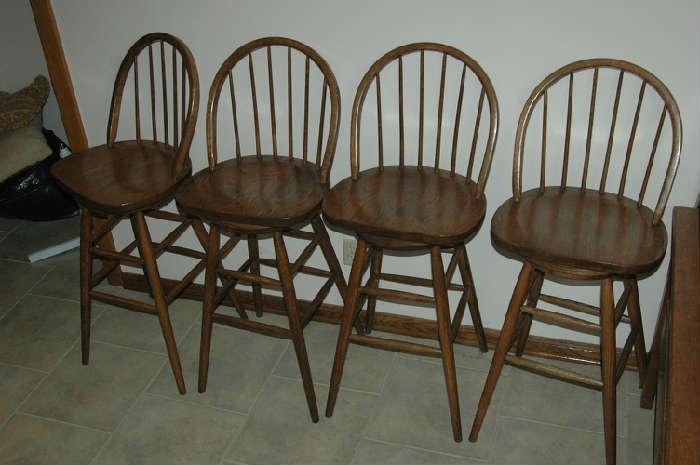 4 bar chairs swivel