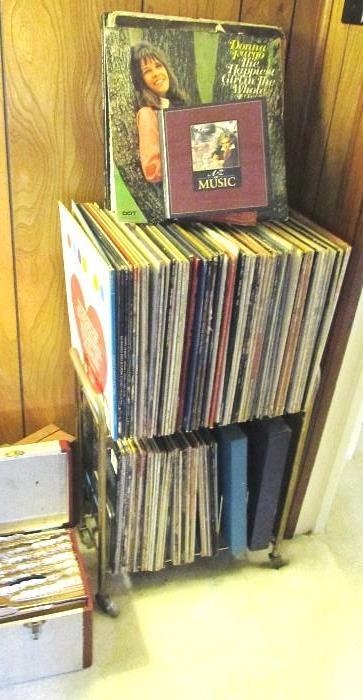 Some of the Collection of Records available in this sale...78's, 45's.  Also lot of CDs and DVDs available too