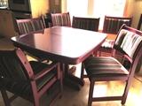 This wonderful RED Table and 6 chairs, must see