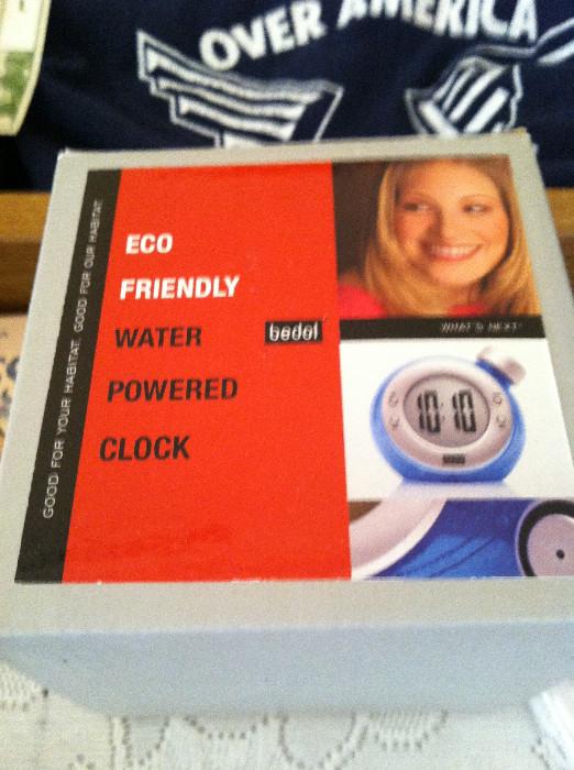 Eco Friendly Water Powered clock