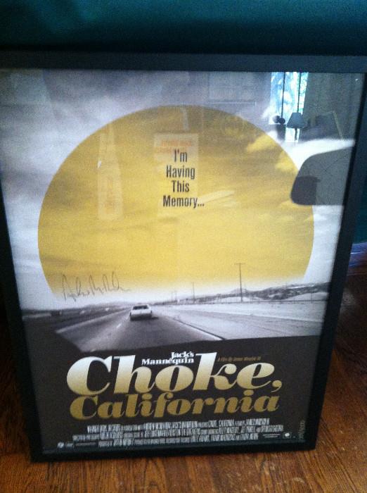 Signed Choke California poster