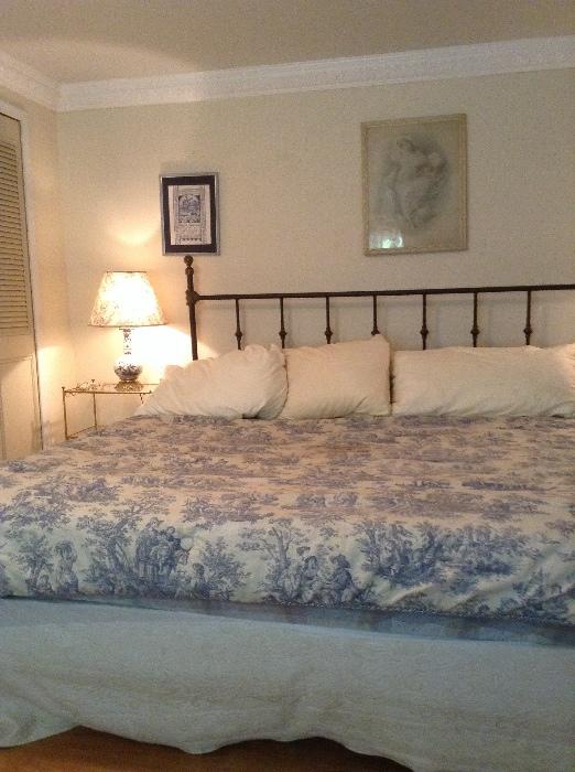 Wrought iron king size bed