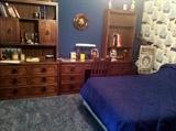 Wood bedroom with Full size bed