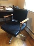 Mid-Cen leather office chairs