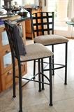wrought iton bar stools