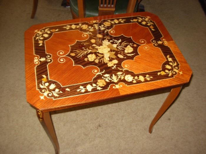Italian inlaid table $125..now 60% off