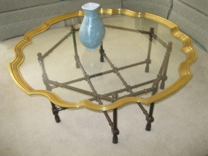 round glass top table   $45
