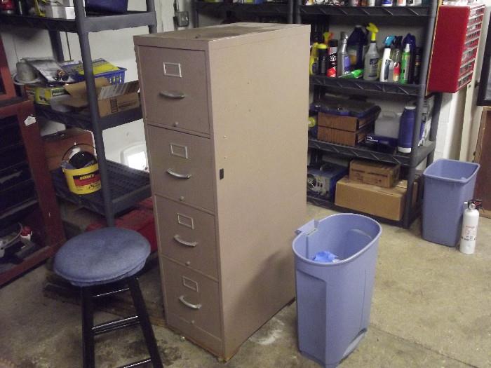 File Cabinet and assorted items 