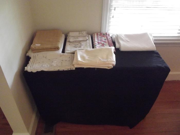 Linens ready to go .....