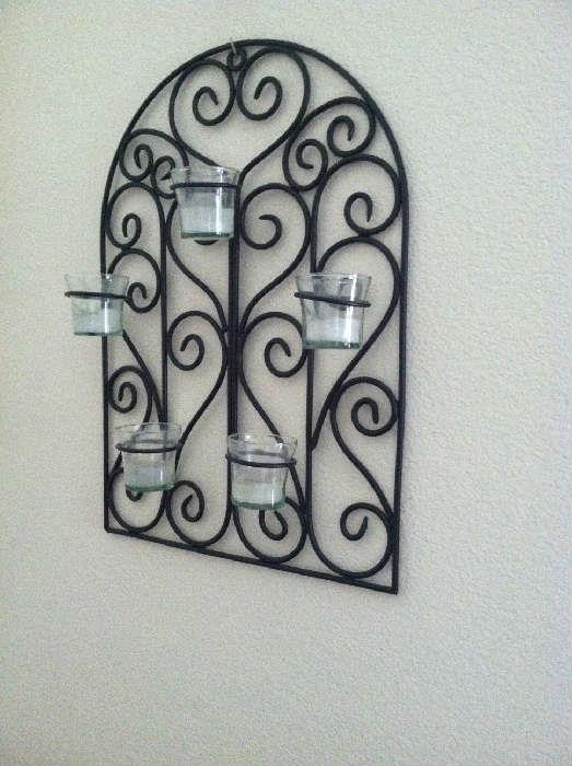 Attractive Black Wall candle holder