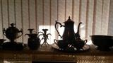 Silver Plated Tea Service & Misc. Pieces