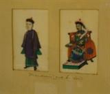 Antique Chinese watercolor and gouache on rice paper, dated