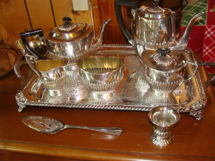 Sheffield Silver Plate Tea Set