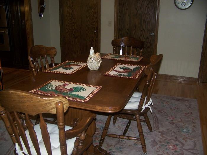 Kitchen table with two leaves