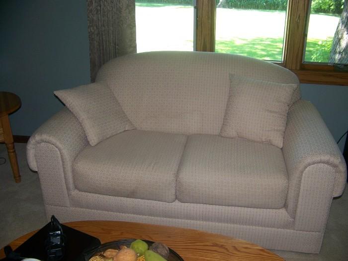 Love seat and matching couch