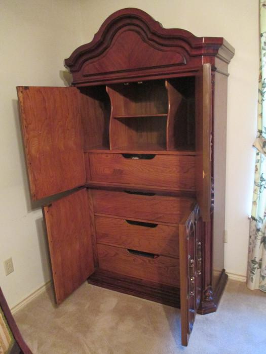 Nice storage within this handsome piece. 