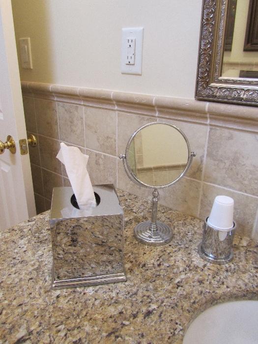 Chrome Bathroom Vanity accessories