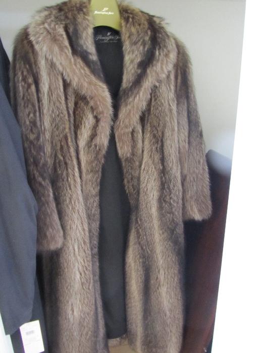 Raccoon Coat and Head Wrap, Size 12, Best Offer
