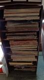 Stacks of 33 LP's