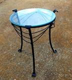 Glass and Iron Table