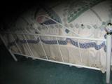 The Footboard Of Full Enamel White Bed Complete
