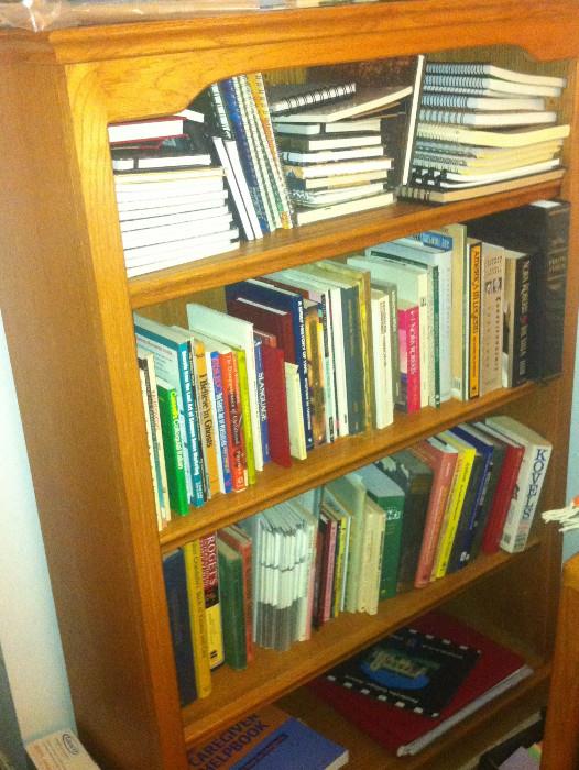 Notebooks, journals and bookcases