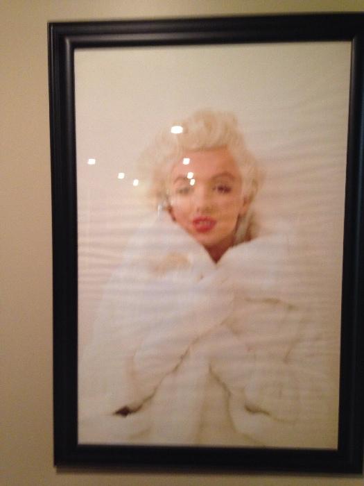 Huge Sultry Framed Poster/Picture  of Iconic Marilyn