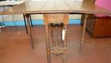 Antique Oak Drop Leaf Table
