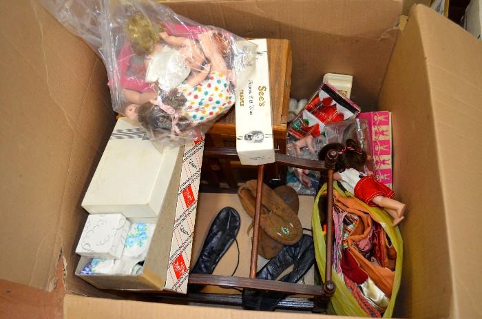 Lot of Dolls and accessories