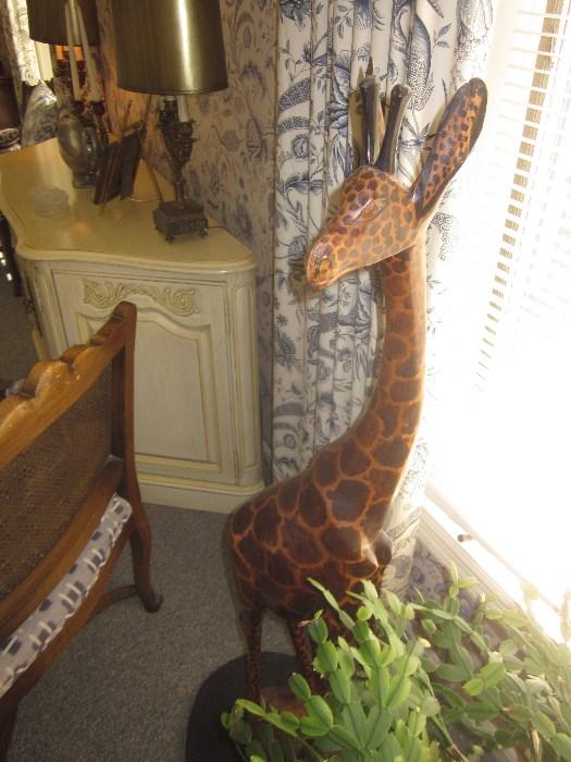 Giraffe, Carved 