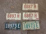 Cool older Ohio license plates for car and trailer